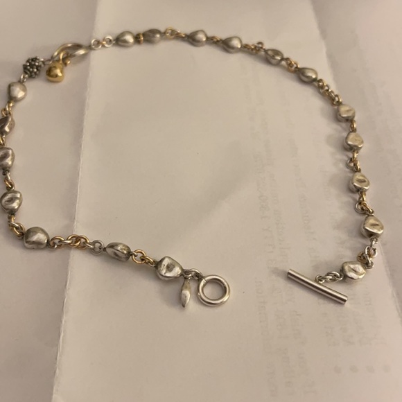 Silver & gold necklace - Picture 2 of 3